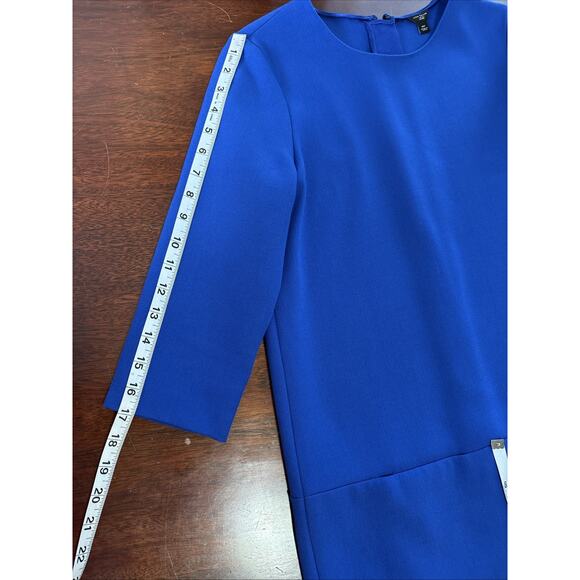 Ann Taylor Modern Shift Dress Size 6 Petite Minimalist Career Cocktail Wedding - Picture 7 of 10